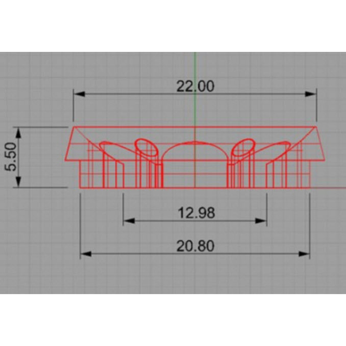 Декоративний три тип S-13FR 23 mm.