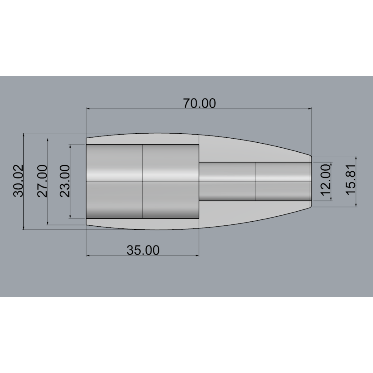 Грип з EVA для гайки KSK17-"Куля" 70 mm