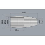 Грип з EVA для гайки KSK17-"Куля" 70 mm