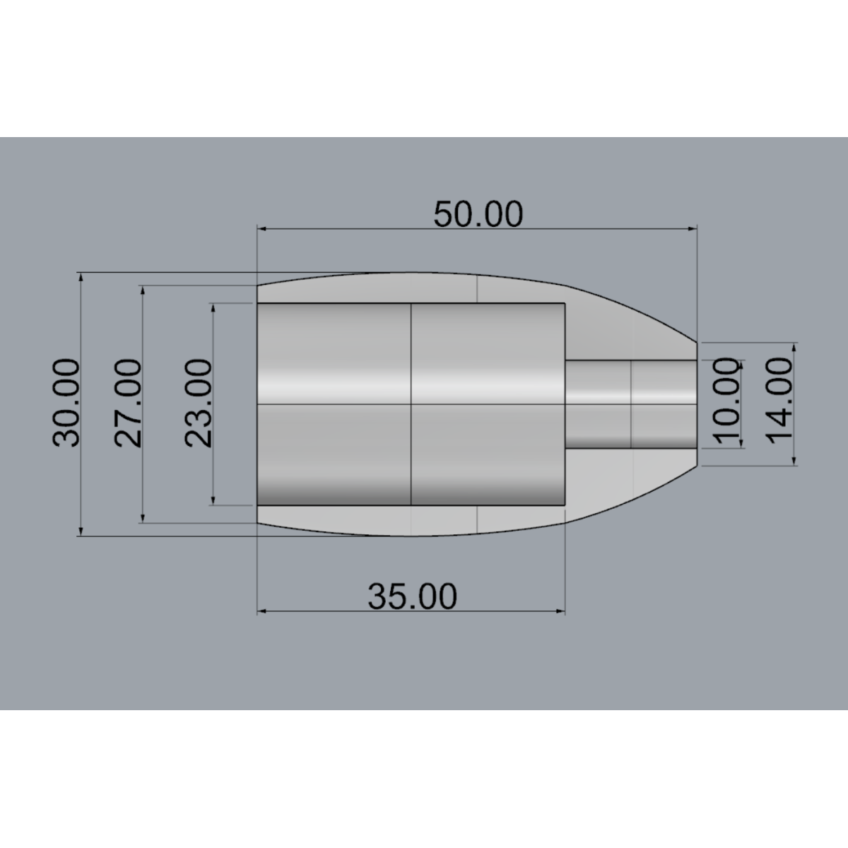 Грип з EVA для гайки KSK17-"Куля" 50 mm
