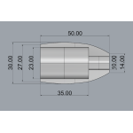 Грип з EVA для гайки KSK17-"Куля" 50 mm