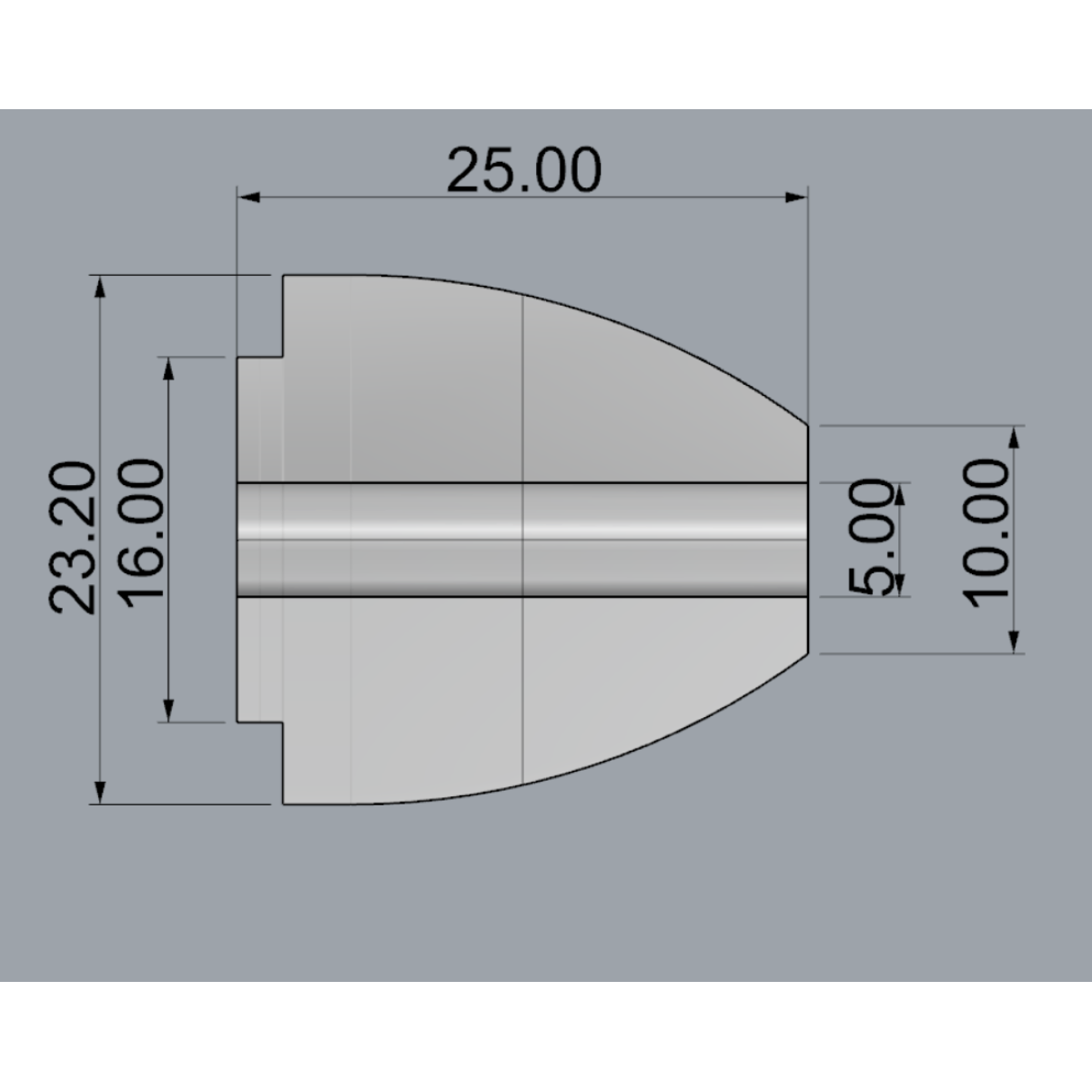 Butt Cap - "MINI" 23 мм