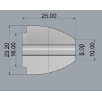 Butt Cap - "MINI" 23 мм