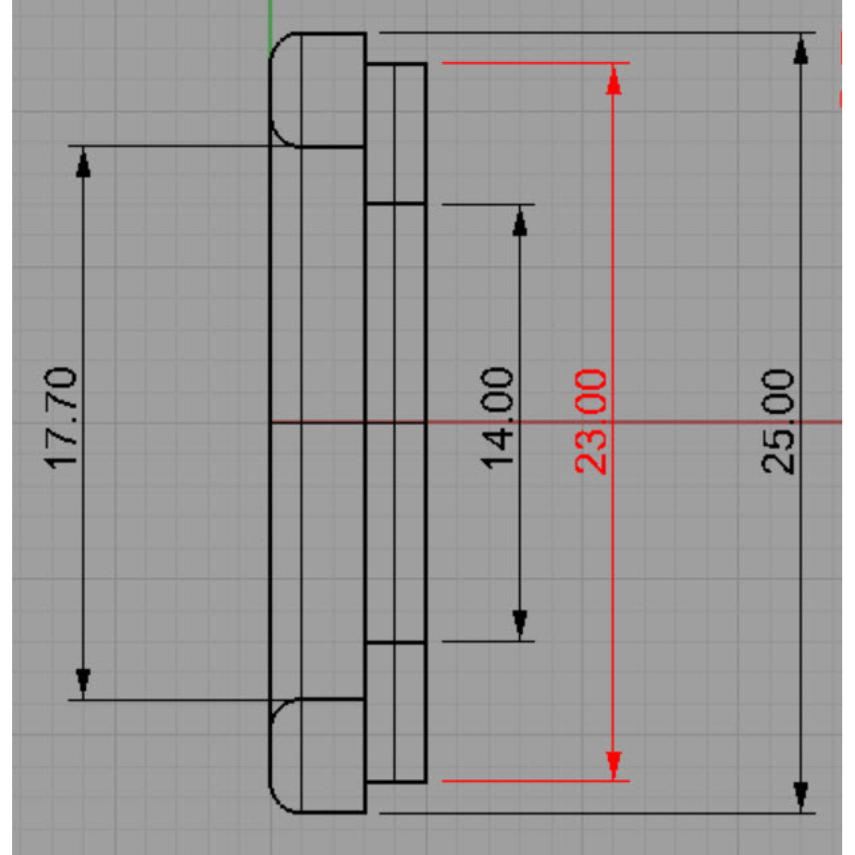 Гумове колечко для оформлення баткапу 25 мм.