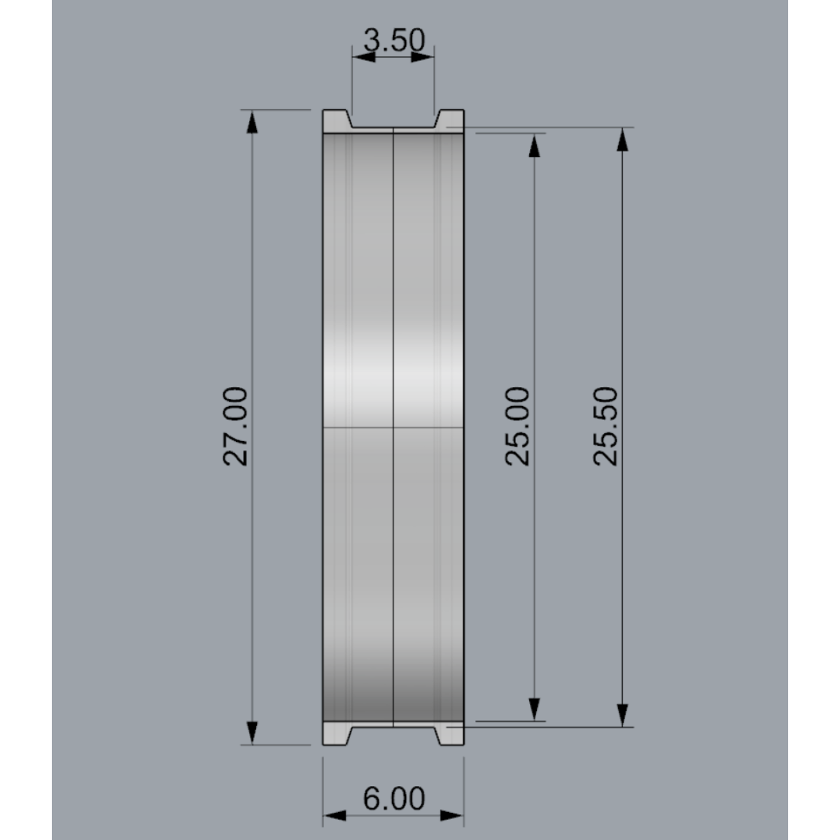 Декоративний трим DK-27 мм
