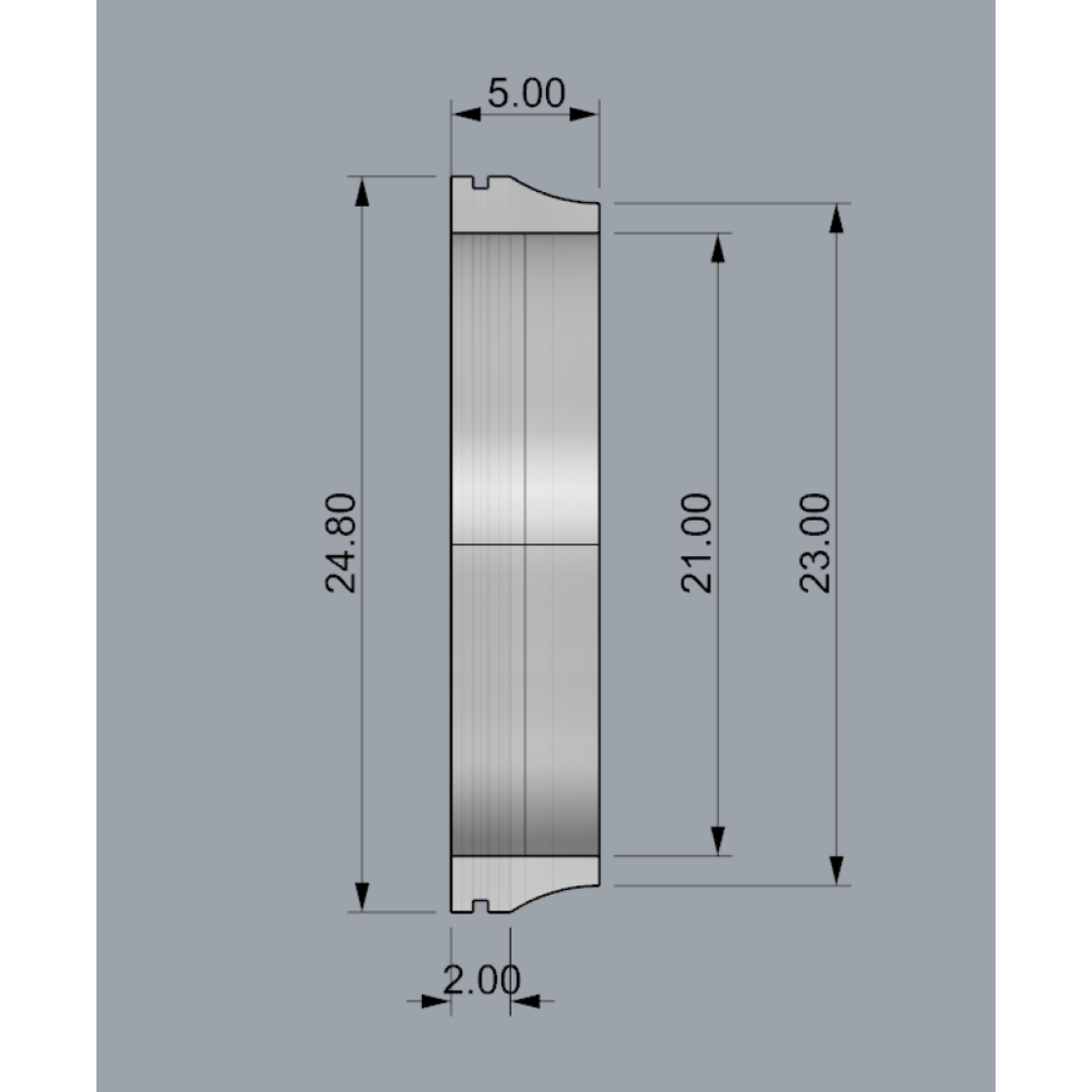 TK16-23 - Декоративний трим для гайок TK-16 та SKSS16