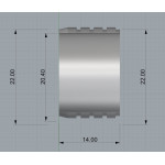 Алюмінієвий грип для оформлення гайки KDPS16 - PREX AL-KDPS16