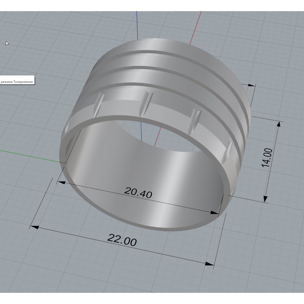 Алюмінієвий грип для оформлення гайки KDPS16 - PREX AL-KDPS16