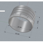 Алюмінієвий грип для оформлення гайки KDPS16 - PREX AL-KDPS16