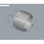 Алюмінієвий грип для оформлення гайки KDPS16 - PREX AL-KDPS16