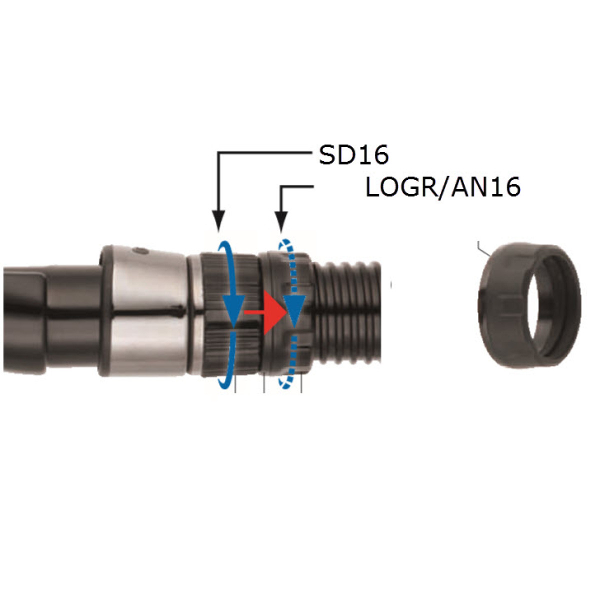 Контрагайка FUJI LOGR/AN